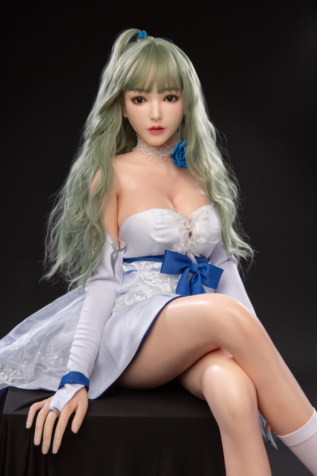 Fealty Green Hair Realistic Silicone Head Sex Doll Vsdoll