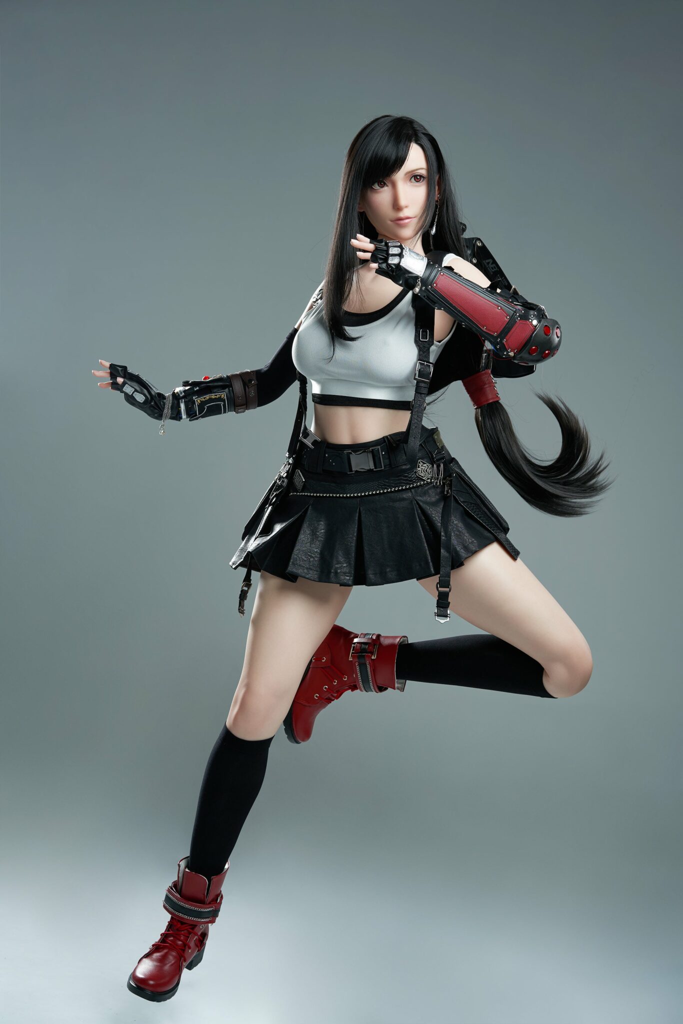 Tifa Black Hair Anime Final Fantasy Sex Doll With Silicone Head Vsdoll