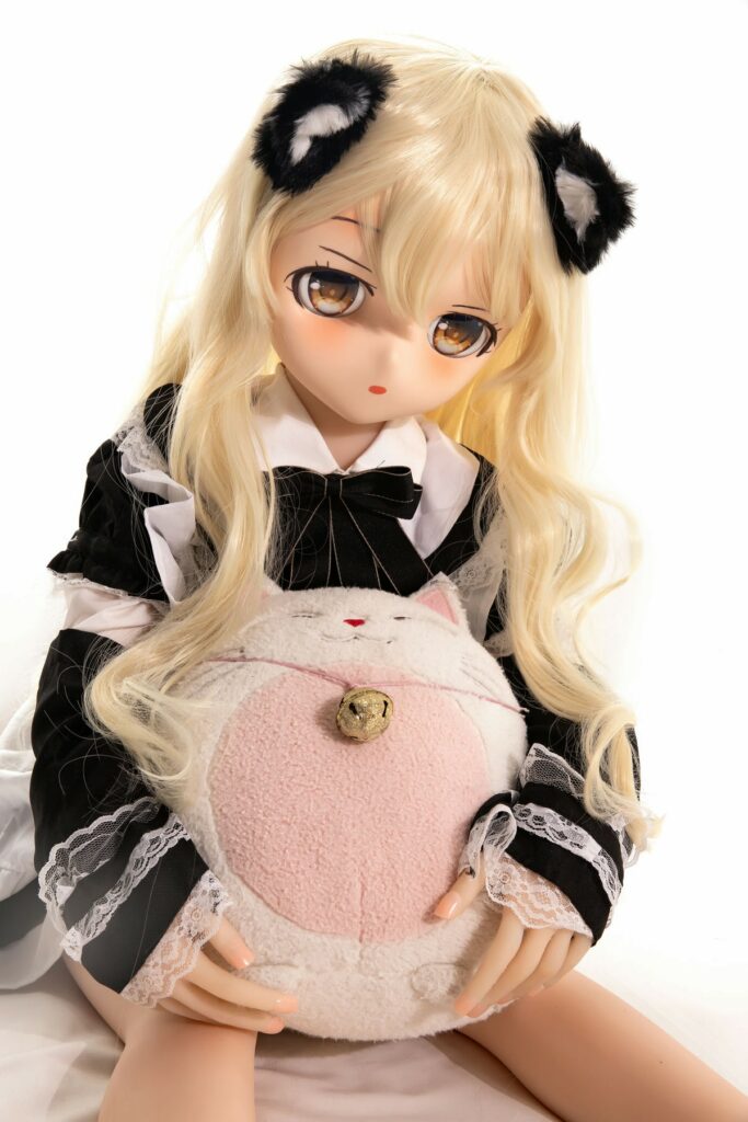 Ikumi Blonde Anime Sex Doll With Pvc Head Vsdoll