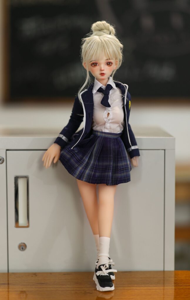 Fifi 1ft7 50cm Blonde Tiny Sex Doll With BJD Head VSDoll