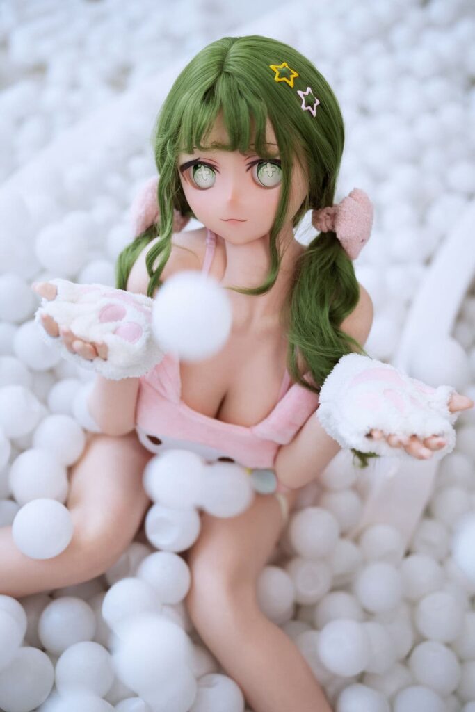 Atsuko Green Hair Big Breasts Anime Sex Doll With PVC Head VSDoll