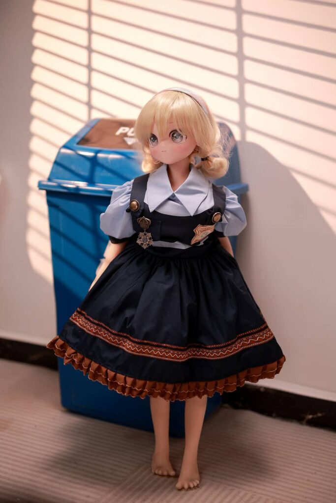 Katlyn 2ft10 88cm Blonde Cute Mini Sex Doll With PVC Head VSDoll