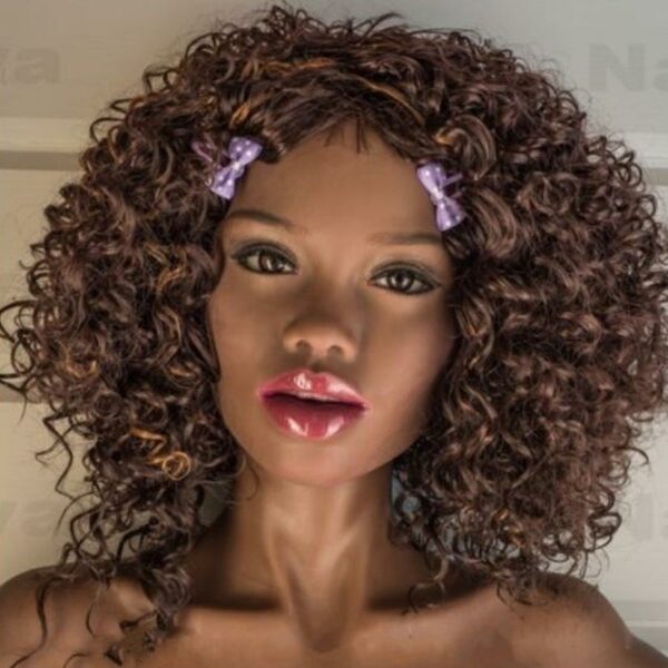 Elena - kudrnaté vlasy černá sexuální panenka-VSDoll Realistická sexuální panenka