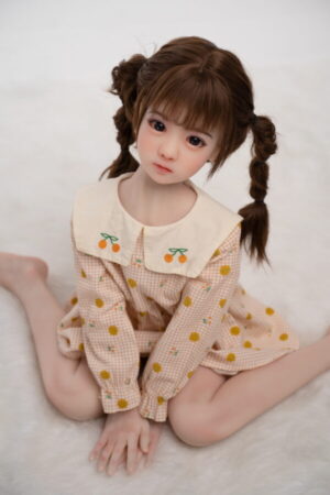 Yukari - płaska klatka piersiowa śliczna mini lalka erotyczna