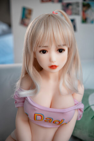 Monika - Big Breast Cute Mini Sex Doll 4’1” (125 cm) Wheat Skin - EU Stock