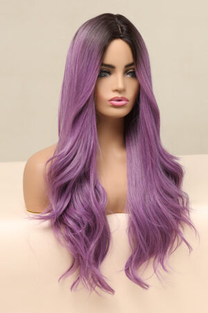 Parrucca ondulata lunga viola per bambola del sesso
