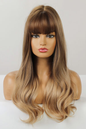 Brown Long Wig with Bangs for Sex Doll