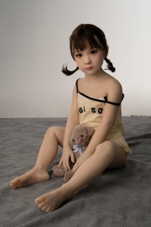 Carole de luxo - mini boneca sexual de peito liso e fofo - estoque dos EUA