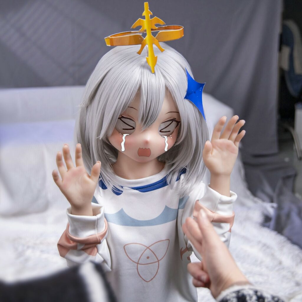 Paimon Genshin Anime Mini Sex Doll with PVC Head VSDoll