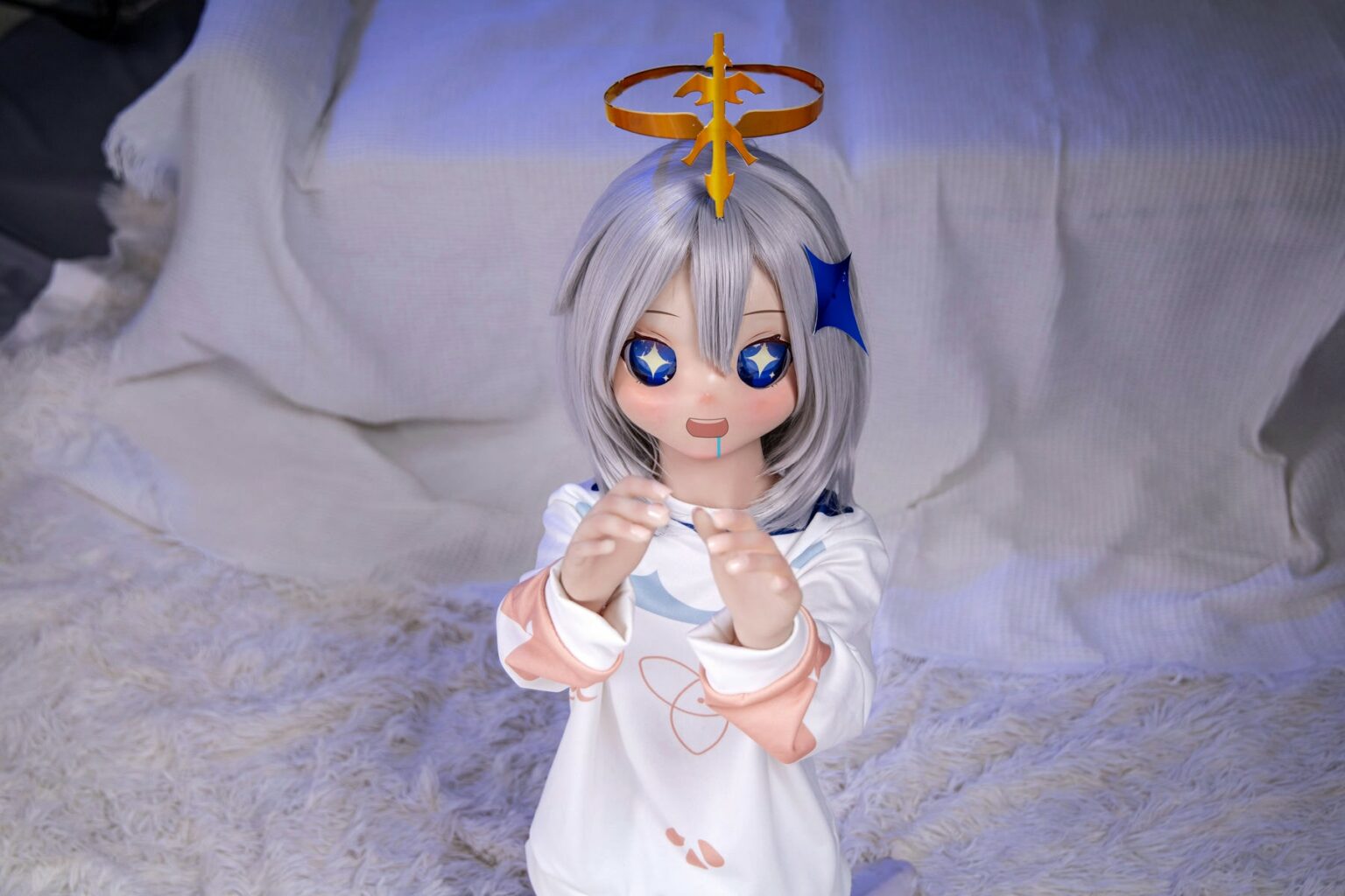 Paimon Genshin Anime Mini Sex Doll with PVC Head VSDoll
