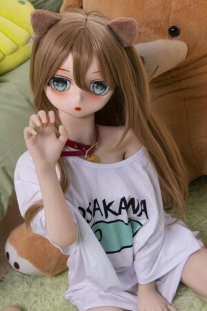 Nanami - Anime roztomilá sexuální panenka s PVC hlavou