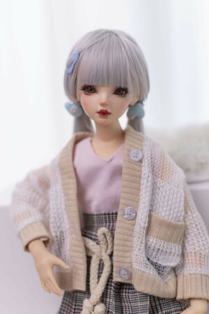 Pearl – 2ft3(68cm) Cute Tiny Sex Doll With BJD Head