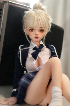Fifi - 1ft7(50cm) Blonde Tiny Sex Doll with BJD Head