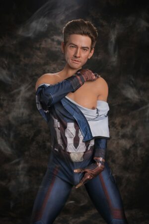 Bertrand - Captain America Manlig Sex Doll