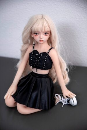 Aniyah - 1ft7(50cm) Blonde Tiny Sex Doll with BJD Head