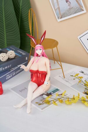 Zero Two - Tiny Anime Silikon Sex Doll Med BJD Head