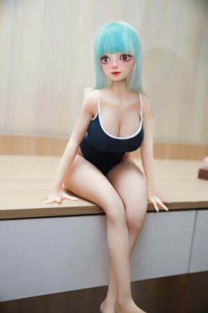 Elise - 2 фута 6 (75 см) малка кукла със синя коса