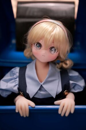 Katlyn - Mini poupée sexuelle mignonne blonde de 2 pieds 10 (88 cm) avec tête en PVC