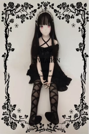 Lotalis - Black Long Hair Lolita Cute Plush Sex Doll