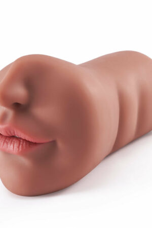 6.3-Inch Tanned Mouth Blowjob Male Masturbator Stroker Sex Doll Torso