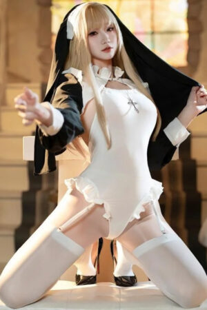 Sex Doll Cosplay Outfit - Sexy Nun Costume
