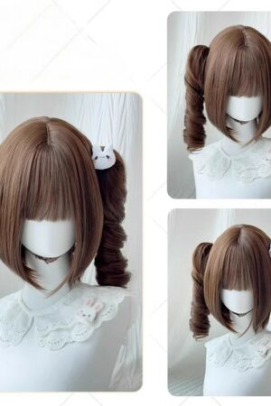 Sex Doll Wigs - Caramel Lolita Detachable Roman Roll