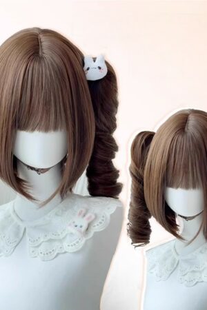 Sex Doll Wigs - Caramel Lolita Detachable Roman Roll