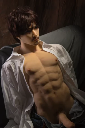 Kai - Realistic Femboy Torso Male Sex Doll in Soft TPE for Gay 2ft11/88cm