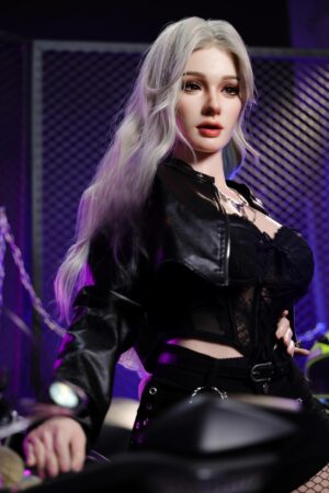 kumi - Sexy Tall Sex Doll Silver-Haired with Silicone Head
