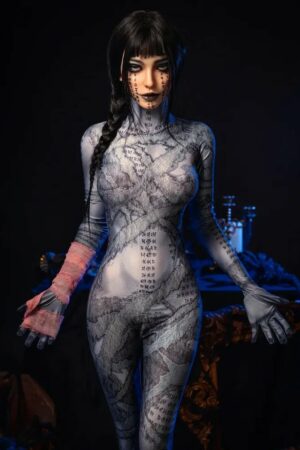 Drusille – Gotisk Runeheks Halloween Sexdukke med Silikonehoved