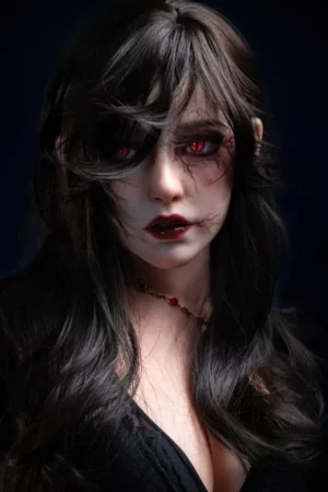 Viorra – Секс кукла за Хелоуин с тъмен вампир и силиконова глава