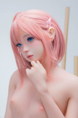 Lemon - Flat Chest Sex Doll with Pink Hair