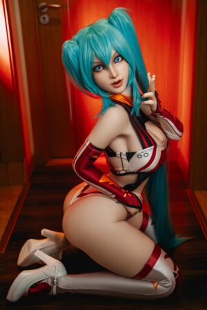 Hatsune Miku - Anime Big Boobs Sex Doll with Silicone Head